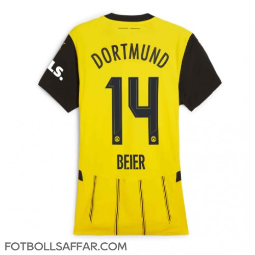 Borussia Dortmund Maximilian Beier #14 Hemmatröja Dam 2024-25 Kortärmad